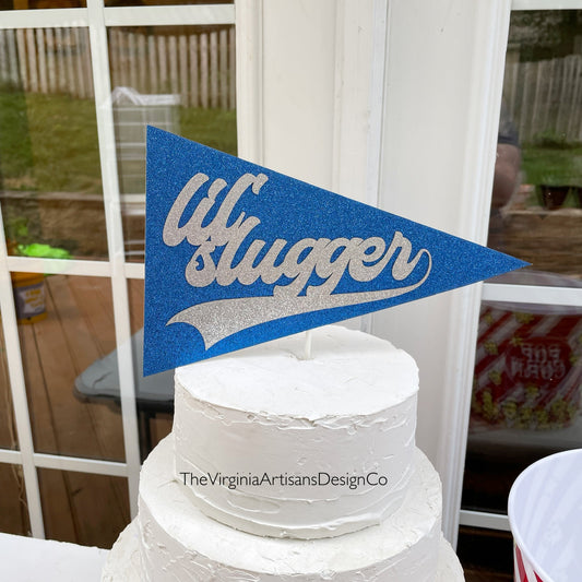 Lil' Slugger Pennant Cake Topper