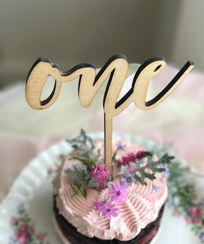 One Cake Topper - Great for Smash Cake!