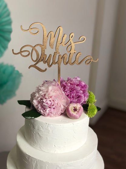 Mis Quince - Cake Topper for Quinceanera