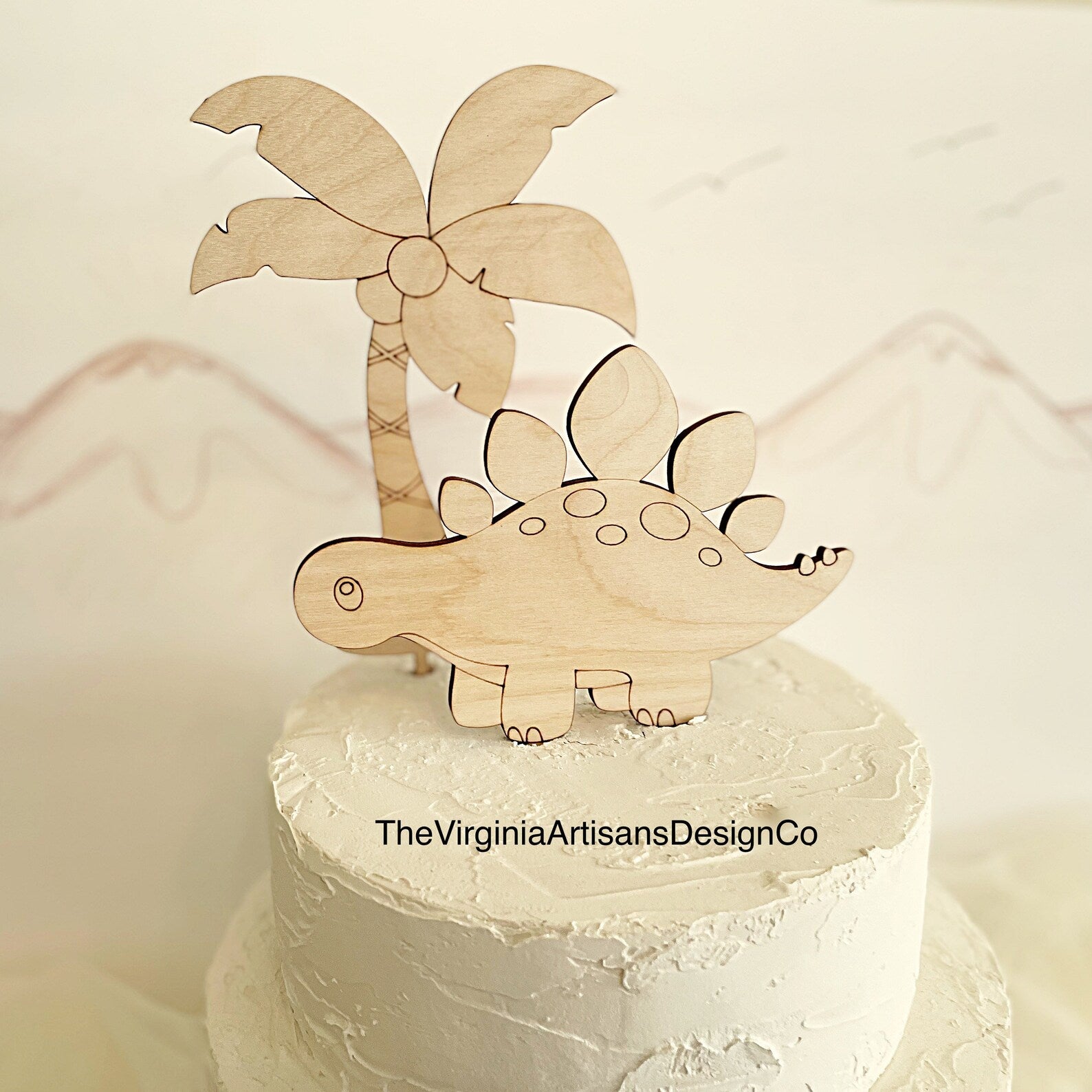 Stegosaurus Dinosaur Cake Topper - Kitchen Domain